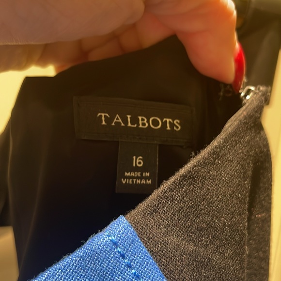 Talbots lined color block dress - Picture 4 of 4